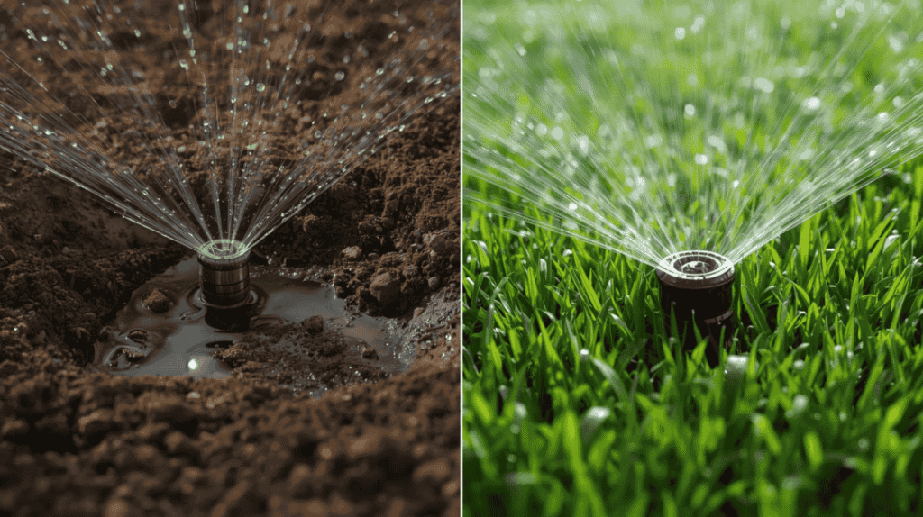 Broken Sprinkler Pipe Repair