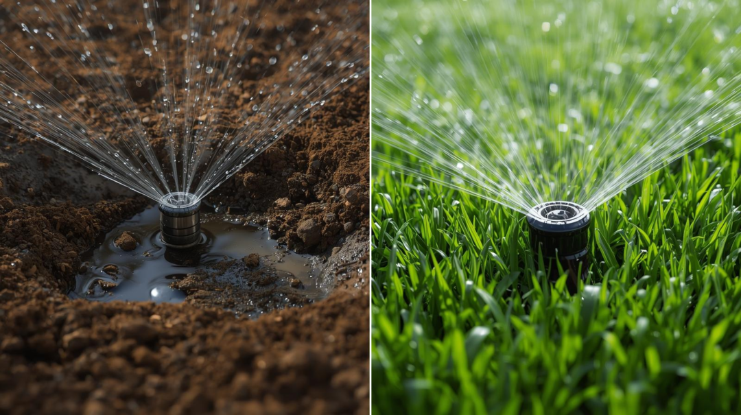 Broken Sprinkler Pipe Repair